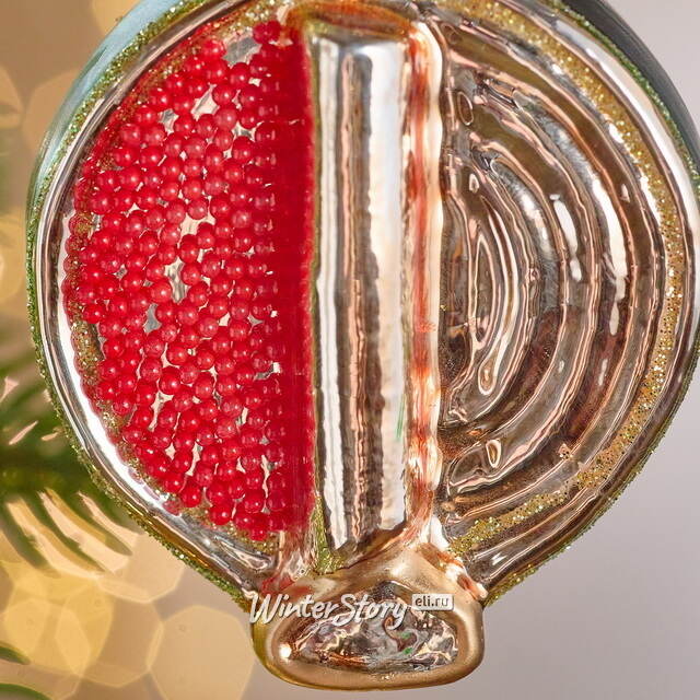 Елочная игрушка Красная Икра 11 см, стекло Winter Deco