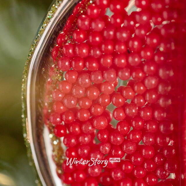 Елочная игрушка Красная Икра 11 см, стекло Winter Deco