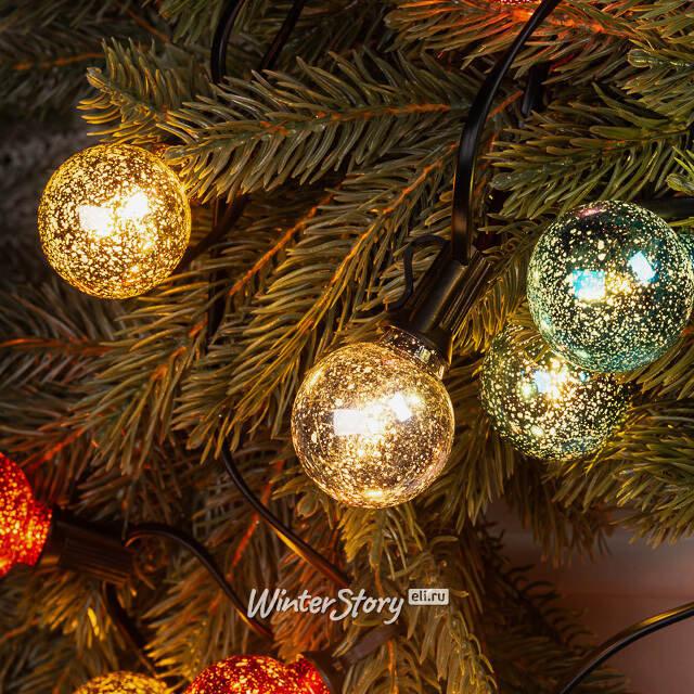 Гирлянда из лампочек Light Mood 6 м, 20 теплых белых LED ламп, черный ПВХ, коннектор, IP44 Winter Deco