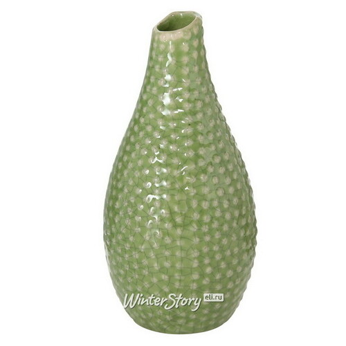 Керамическая ваза Tessa 18 см светло-зеленая Boltze