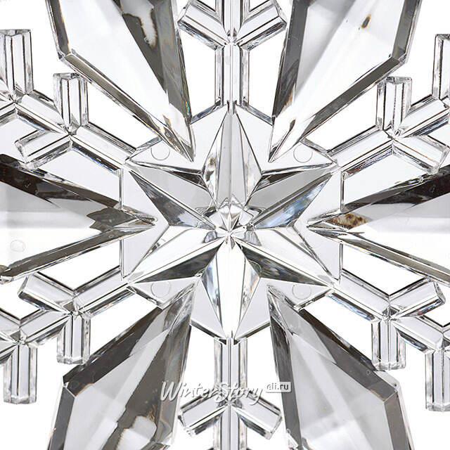 Елочная игрушка Снежинка - Savolle Crystal 12 см, подвеска Koopman