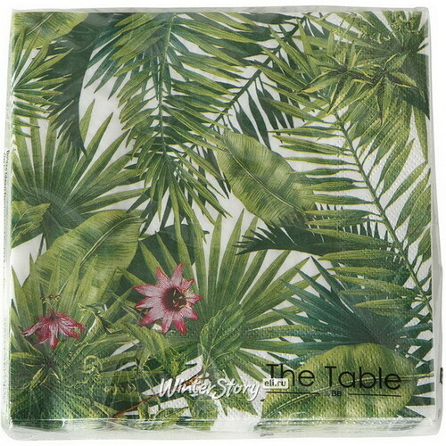 Бумажные салфетки Tropical Foliage 17*17 см, 20 шт Boltze