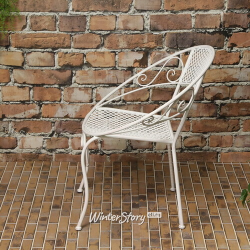 Металлический стул-кресло Триббиани 76*66*57 см, белый Edelman