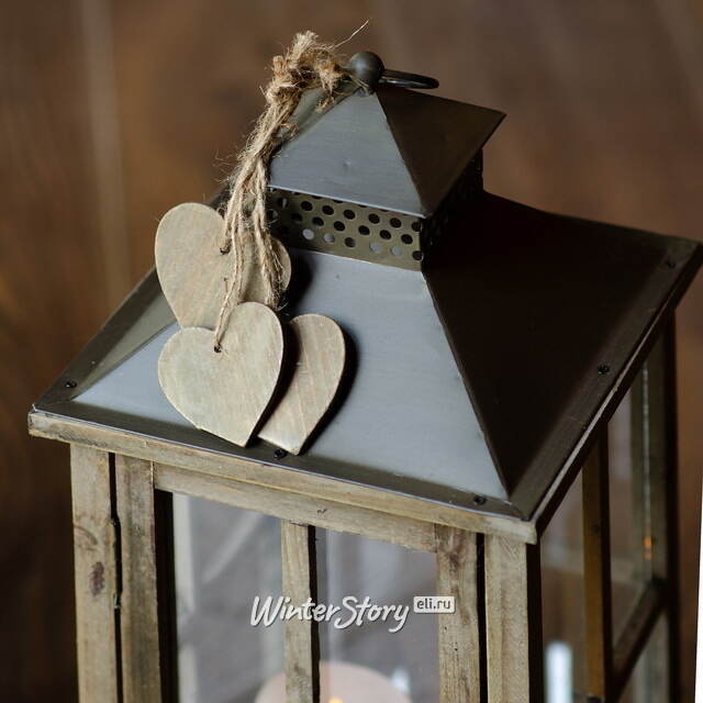 Набор деревянных подсвечников-фонарей Четинале 34-68 см, 3 шт Boltze (Больтце)