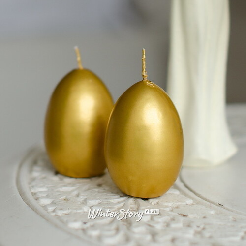 Пасхальная свеча Яйцо Golden 6 см Омский Свечной