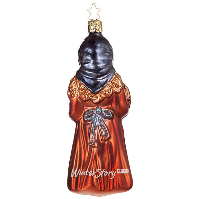 Стеклянная елочная игрушка Золушка 15 см Inge Glas
