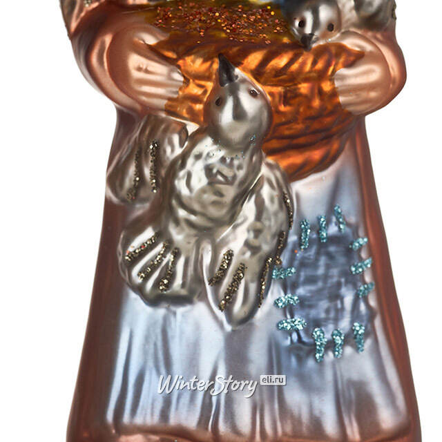 Стеклянная елочная игрушка Золушка 15 см Inge Glas