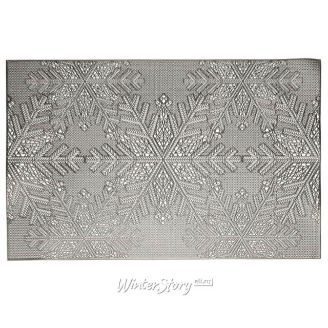 Набор сервировочных салфеток Бонифас 45*30 см серебряный, 4 шт Koopman