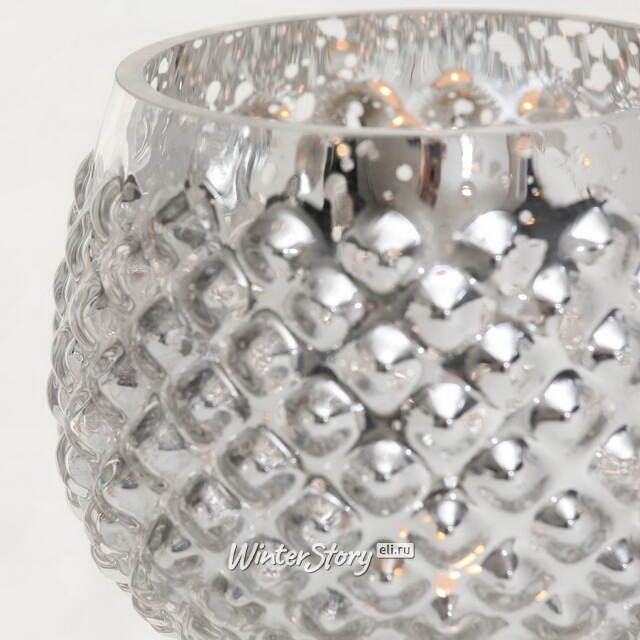 Набор стеклянных подсвечников-бокалов Виндлайт 30-40 см серый, 3 шт Boltze