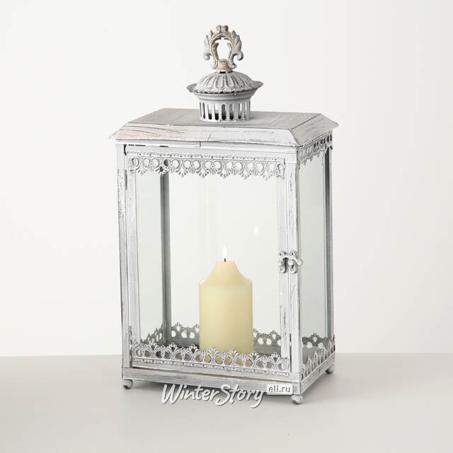 Набор подсвечников - фонарей Берр-ле-Альп 35 и 45 см, 2 шт, металл Boltze