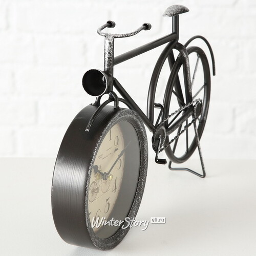 Настольные часы Велосипед Ретро 39*24 см, черные Boltze