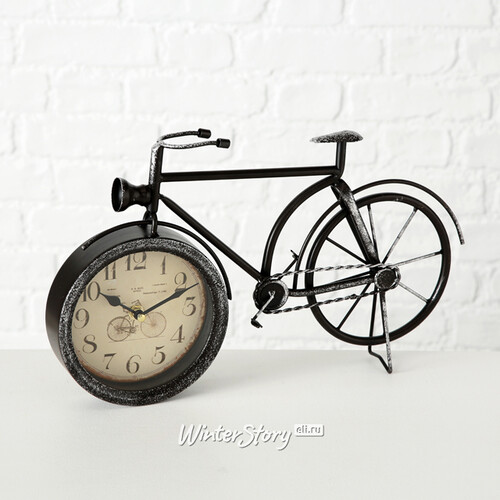 Настольные часы Велосипед Ретро 39*24 см, черные Boltze