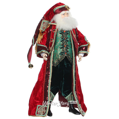 Санта Щелкунчик в красно-зеленом камзоле 46 см Katherine’s Collection