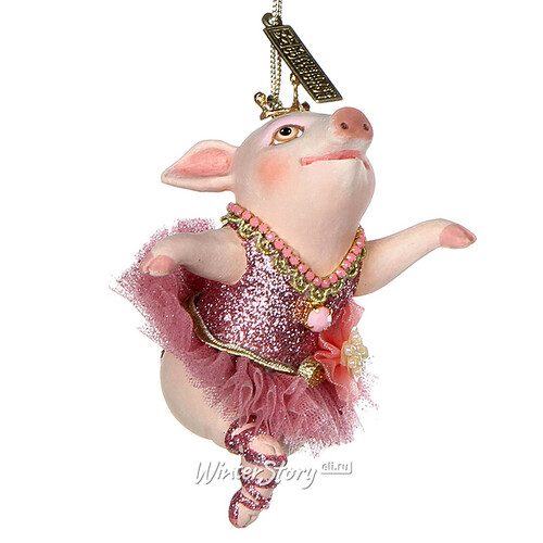 Елочное украшение Свинка - Балеринка-2 11*8 см, подвеска Katherine’s Collection
