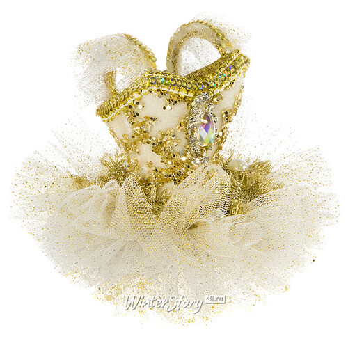 Элитная елочная игрушка Платье балерины Августины 10 см, подвеска Katherine’s Collection