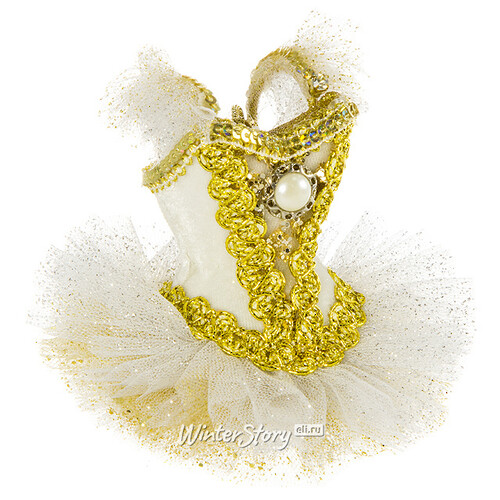 Элитная елочная игрушка Платье балерины Антуанетты 10 см, подвеска Katherine’s Collection