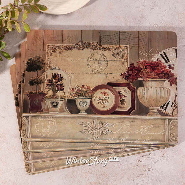 Набор сервировочных салфеток Sweet Romance: Fiori 40*30 см, 4 шт Boltze