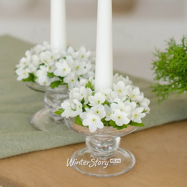 Венок для свечи Гипсофила - Biancotte 10 см EDG