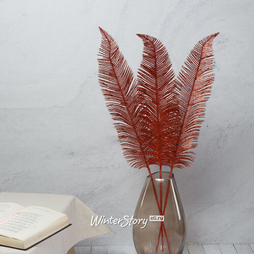 Декоративный лист Сверкающий Робелен 78 см, красный Hogewoning