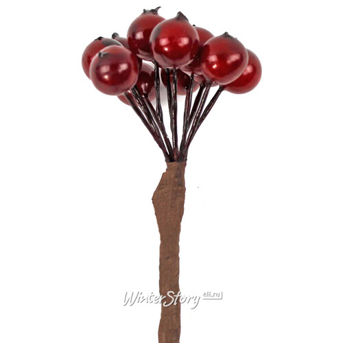 Декоративные ягоды Шиповника для букетов 12 шт*50 см бордовые Hogewoning