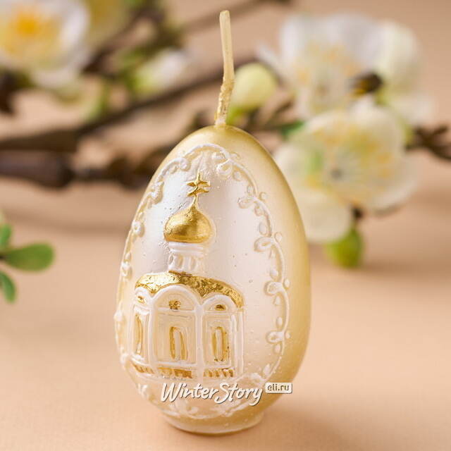 Пасхальная свеча Церковь 6 см Омский Свечной