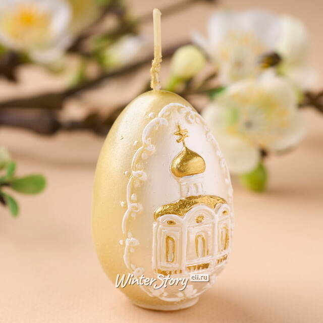 Пасхальная свеча Церковь 6 см Омский Свечной