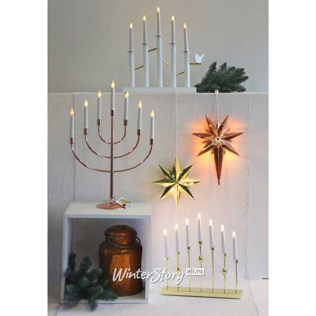 Семисвечник Titus 59*39 см медный Star Trading