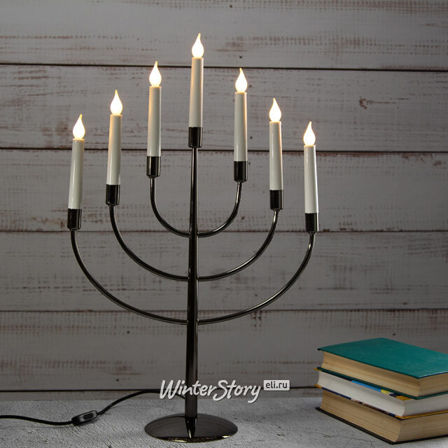 Семисвечник Titus 59*39 см черный Star Trading