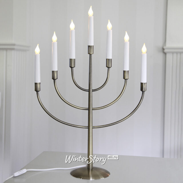Семисвечник Titus 59*39 см винтажное золото Star Trading