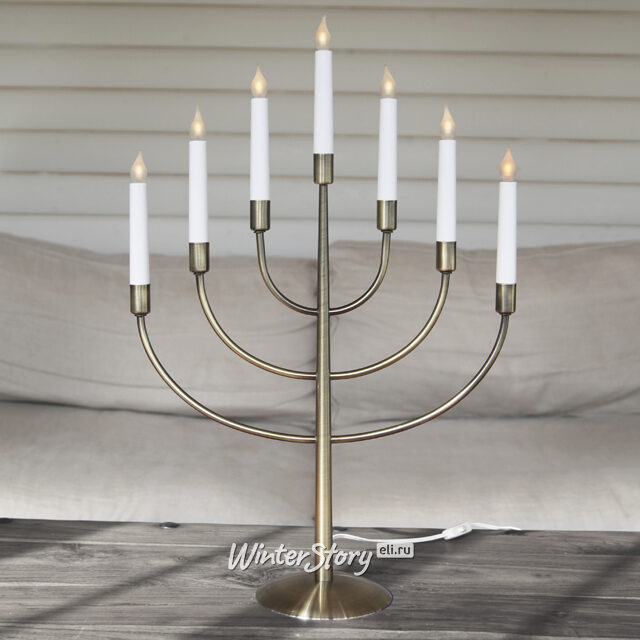 Семисвечник Titus 59*39 см винтажное золото Star Trading