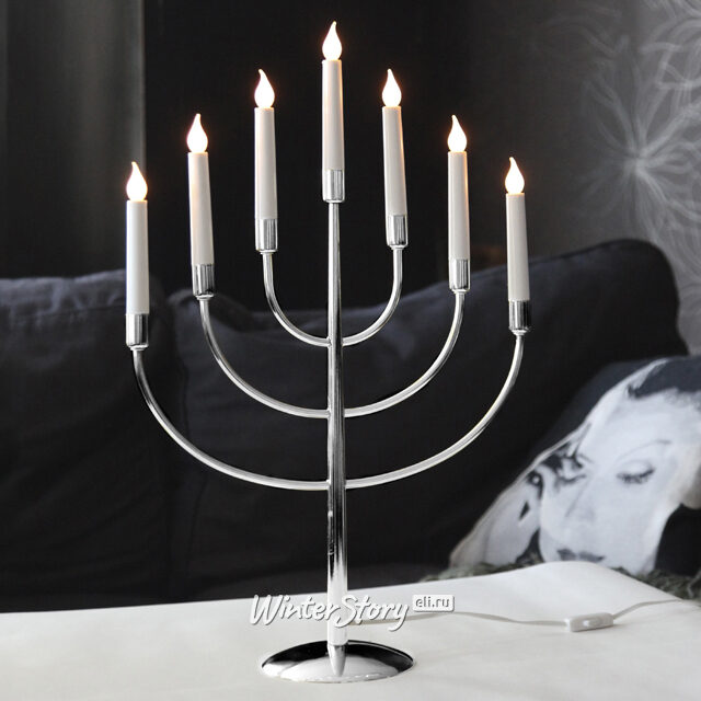 Семисвечник Titus 59*39 см серебряный Star Trading