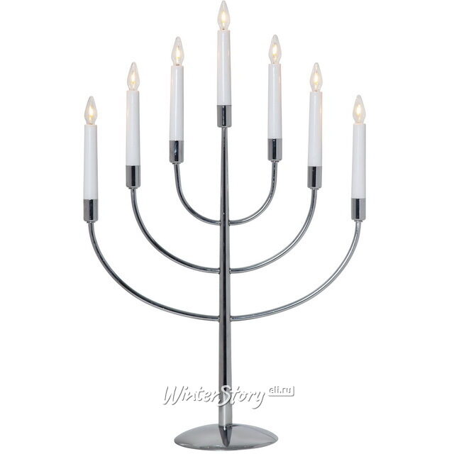 Семисвечник Titus 59*38 см серебряный Star Trading