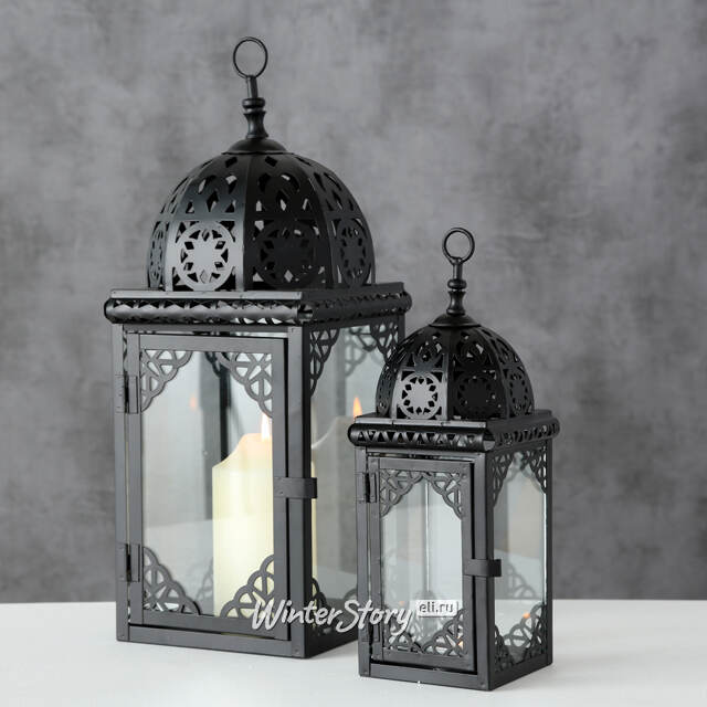 Набор подсвечников - фонарей Айя-София 28 и 41 см, 2 шт, металл Boltze