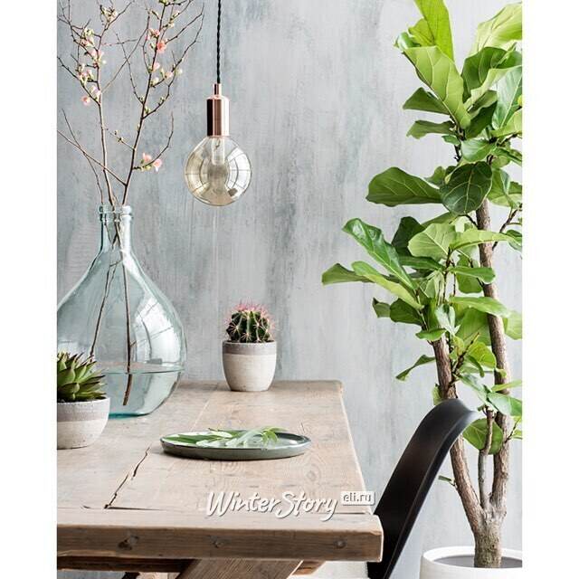 Стеклянная ретро лампа Карамельный шар Е27 13 см Edelman