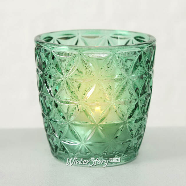 Набор стеклянных подсвечников Бертранде: Blossom 8 см, 4 шт Boltze