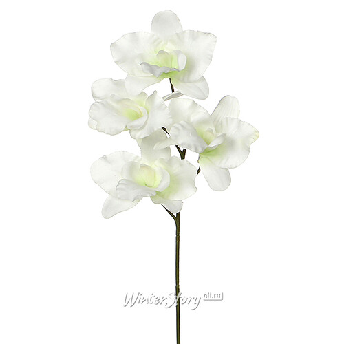 Искусственная орхидея белая 26 см Edelman