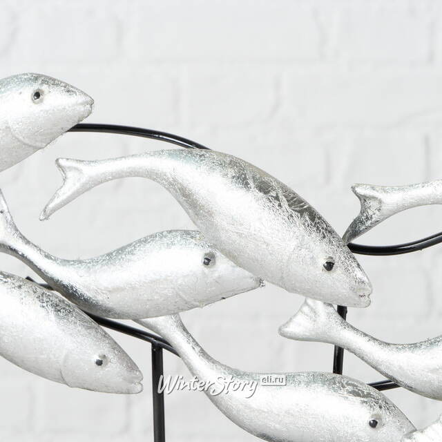 Декоративная скульптура Серебристые Сардины 44*32 см Boltze