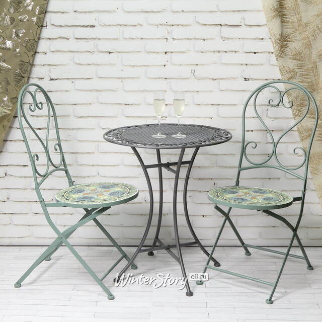 Садовый столик Ферарра 70*60 см, серый Edelman