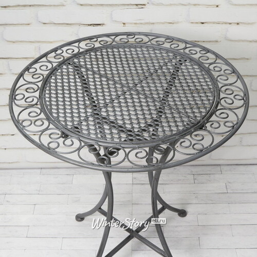 Комплект садовой мебели Ферарра: 1 стол + 2 стула, серый Edelman