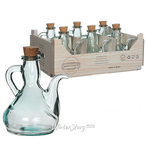 Бутылка для масла или уксуса Трапеза 17*12 см, стекло Edelman