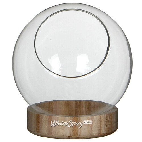 Стеклянный шар для декора Manhattan 17*14 см на подставке Edelman
