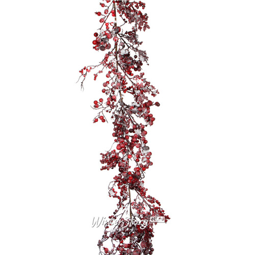 Гирлянда Красные Ягоды в снегу 180 см Edelman