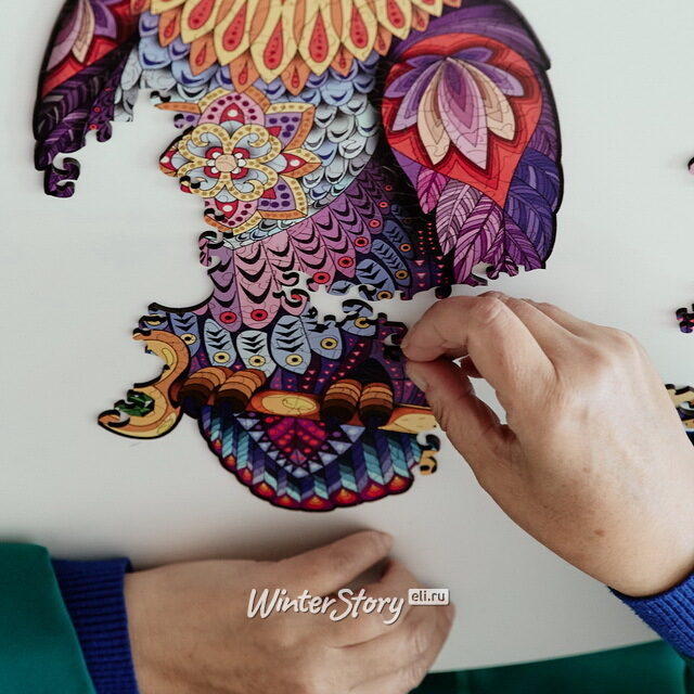 Деревянный пазл Филин Хранитель 42*22 см, 200 элементов Active Puzzles