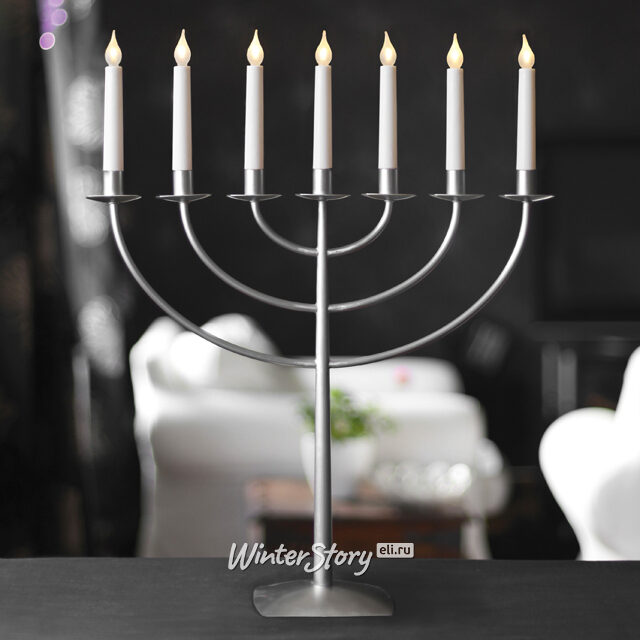 Семисвечник Marcia 56*47 см серебряный Star Trading