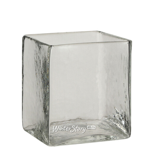 Стеклянная квадратная ваза Альфредо 14 см Edelman