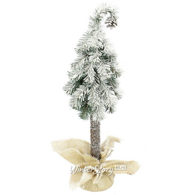 Настольная елка на ножке Петрушка 50 см заснеженная, ПВХ Beatrees