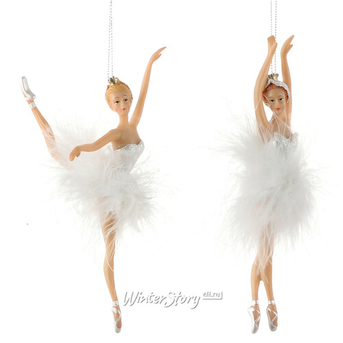 Елочная игрушка Балерина Одетта 19 см в прыжке, подвеска Noel Collection (Katherine’s Style)