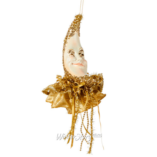 Елочное украшение Молодой Месяц 18 см золотой, подвеска Noel Collection (Katherine’s Style)