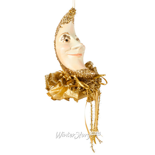 Елочное украшение Молодой Месяц 21 см золотой, подвеска Noel Collection (Katherine’s Style)