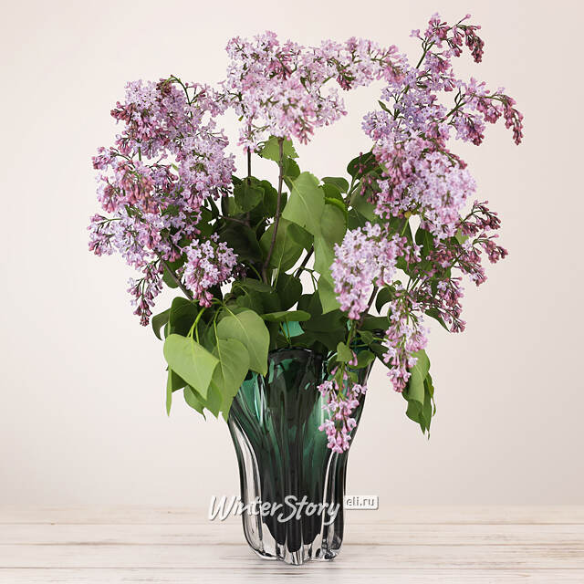 Декоративная ваза Виа Драппо 27 см изумрудная EDG